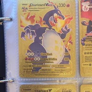 Pokemon Charizard VMAX Gold Card